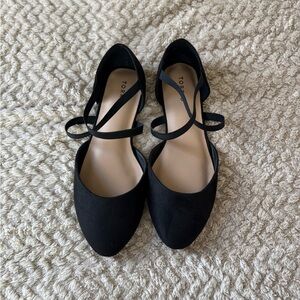 Torrid Elegant Black Flats with Straps